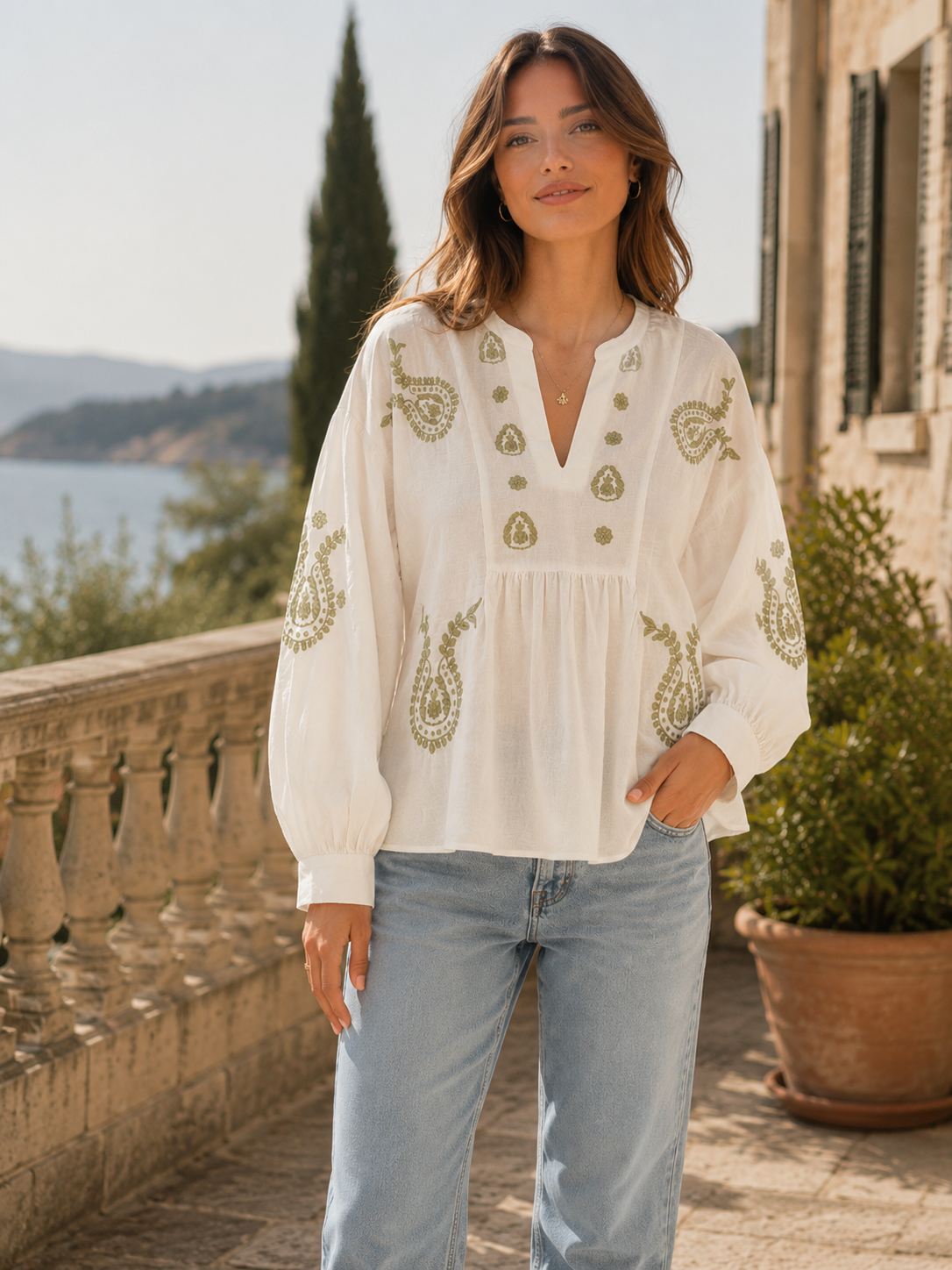 Blouse Bohème Brodée