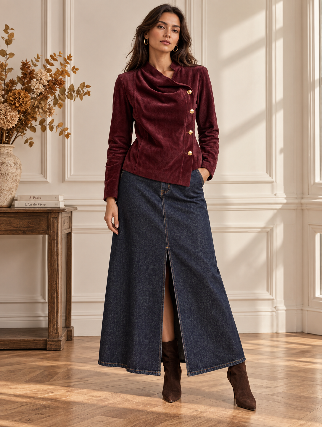 Veste Col Montant