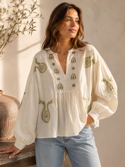 Blouse Bohème Brodée