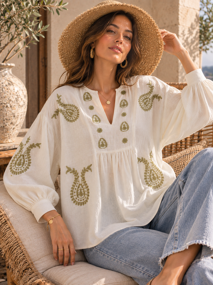Blouse Bohème Brodée