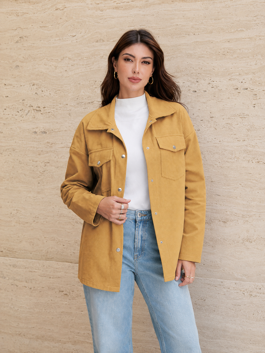 Veste Élégante Boutonnée