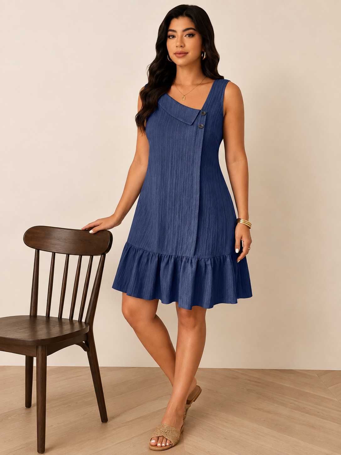 Robe Évasée Volantée