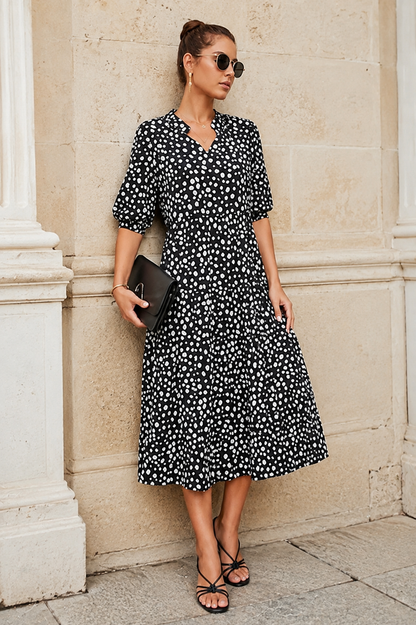 Robe Fluide à Pois