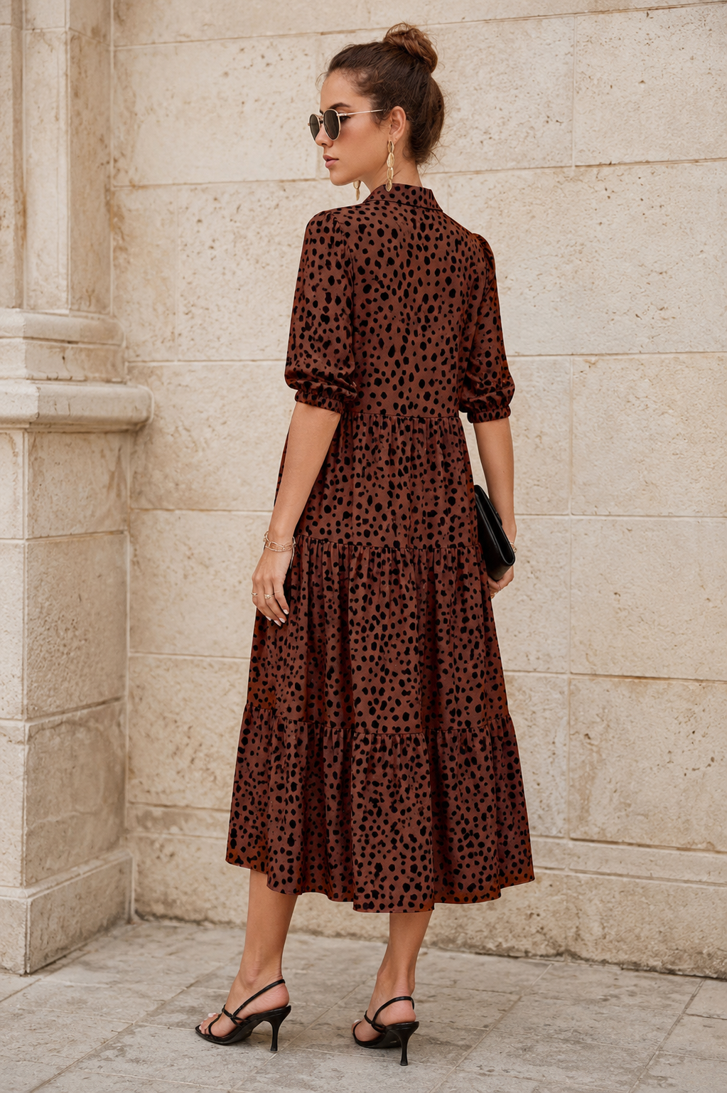 Robe Fluide à Pois