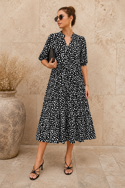 Robe Fluide à Pois
