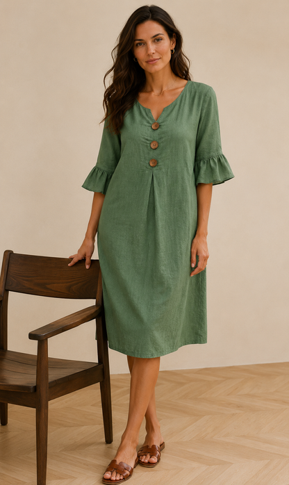 Robe Bohème Lin Fluide