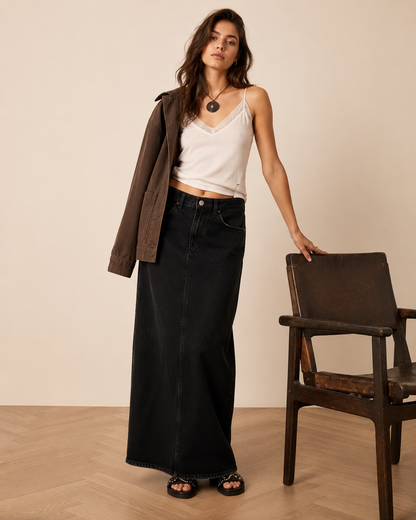 Jupe Denim Coupe Droite