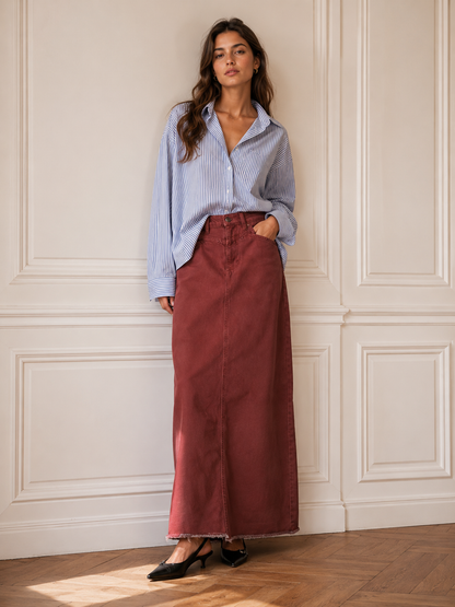 Jupe Denim Coupe Droite